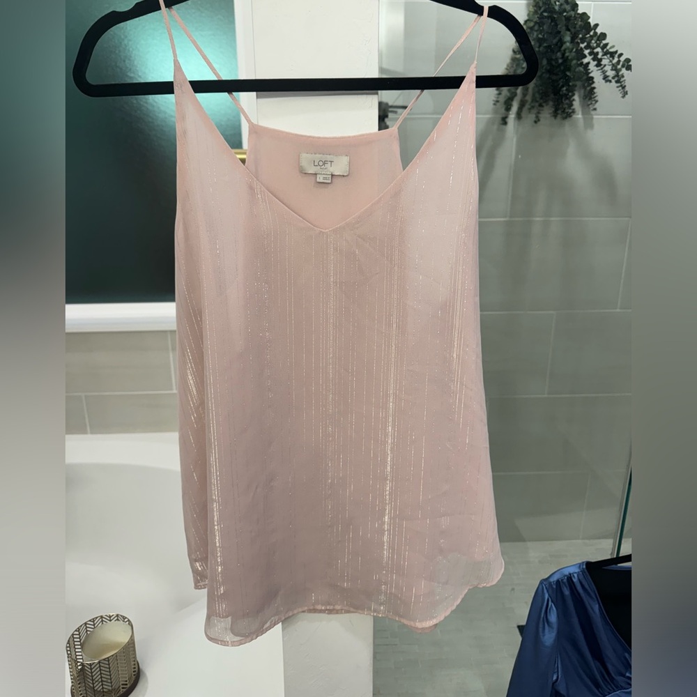 Shimmery pink cami